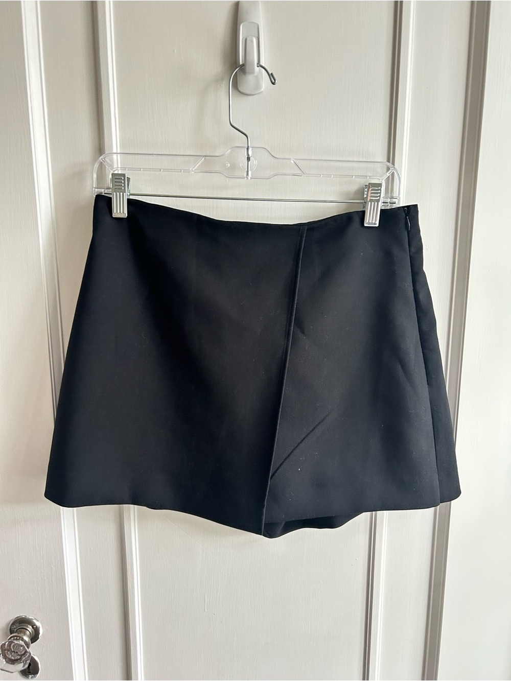 Zara Black Wrap Skort Size M